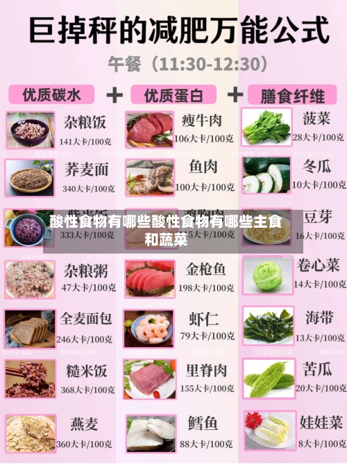 酸性食物有哪些酸性食物有哪些主食和蔬菜