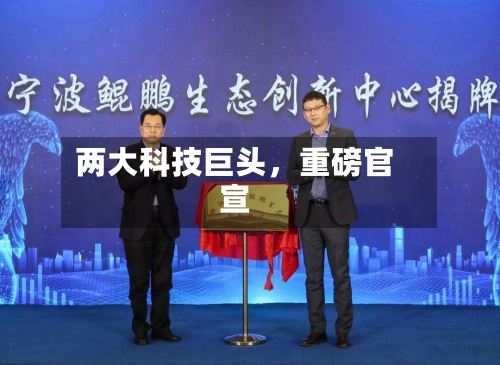 两大科技巨头,重磅官宣