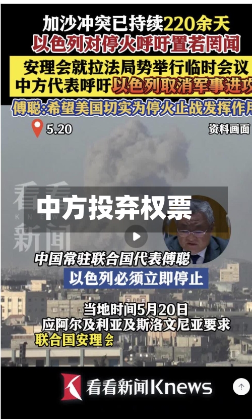 中方投弃权票